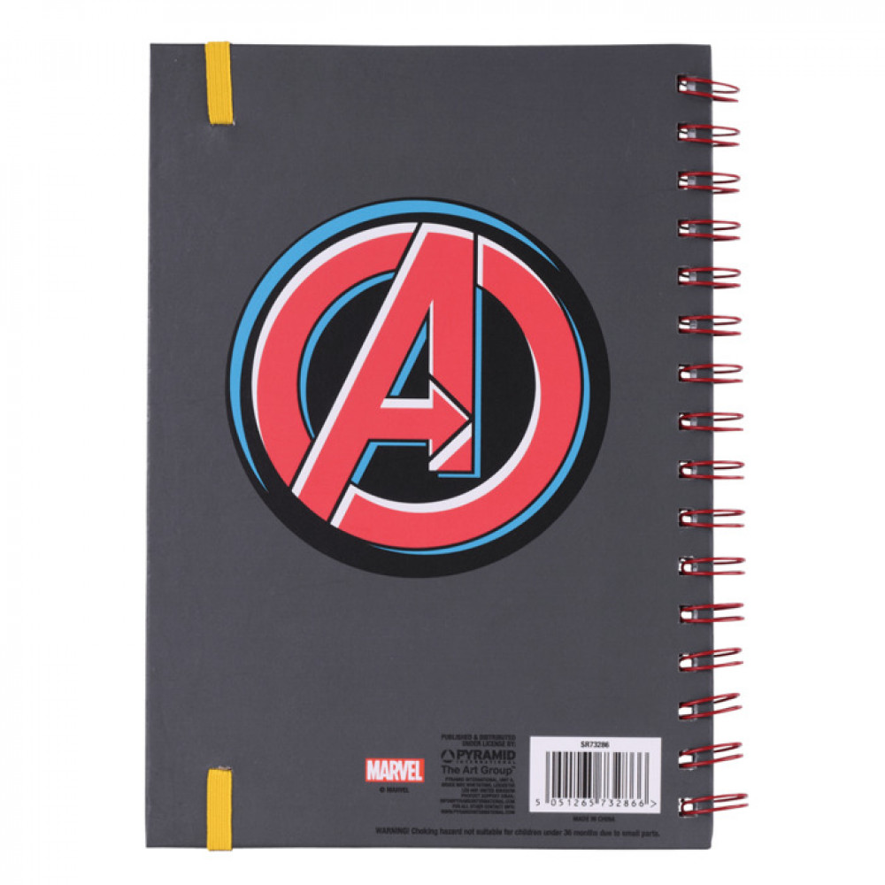 Σημειωματάριο A5 Avengers 80 Φύλλων με Γραμμές 