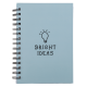 Σημειωματάριο A5 "Bright Ideas" με Γραμμές Γαλάζιο (107 Φύλλα)