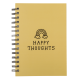Σημειωματάριο A5 "Happy Thoughts" με Γραμμές Κίτρινο (107 Φύλλα)
