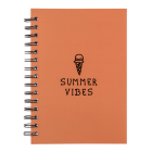 Σημειωματάριο A5 "Summer Vibes" με Γραμμές Πορτοκαλί (107 Φύλλα)