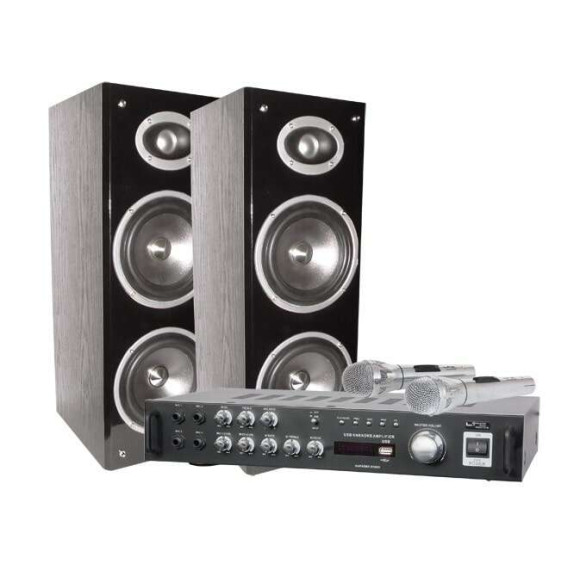 Σύστημα KARAOKE με ενισχυτή, ηχεία και 2 μικρόφωνα - LTC Audio KARAOKE-STAR3 