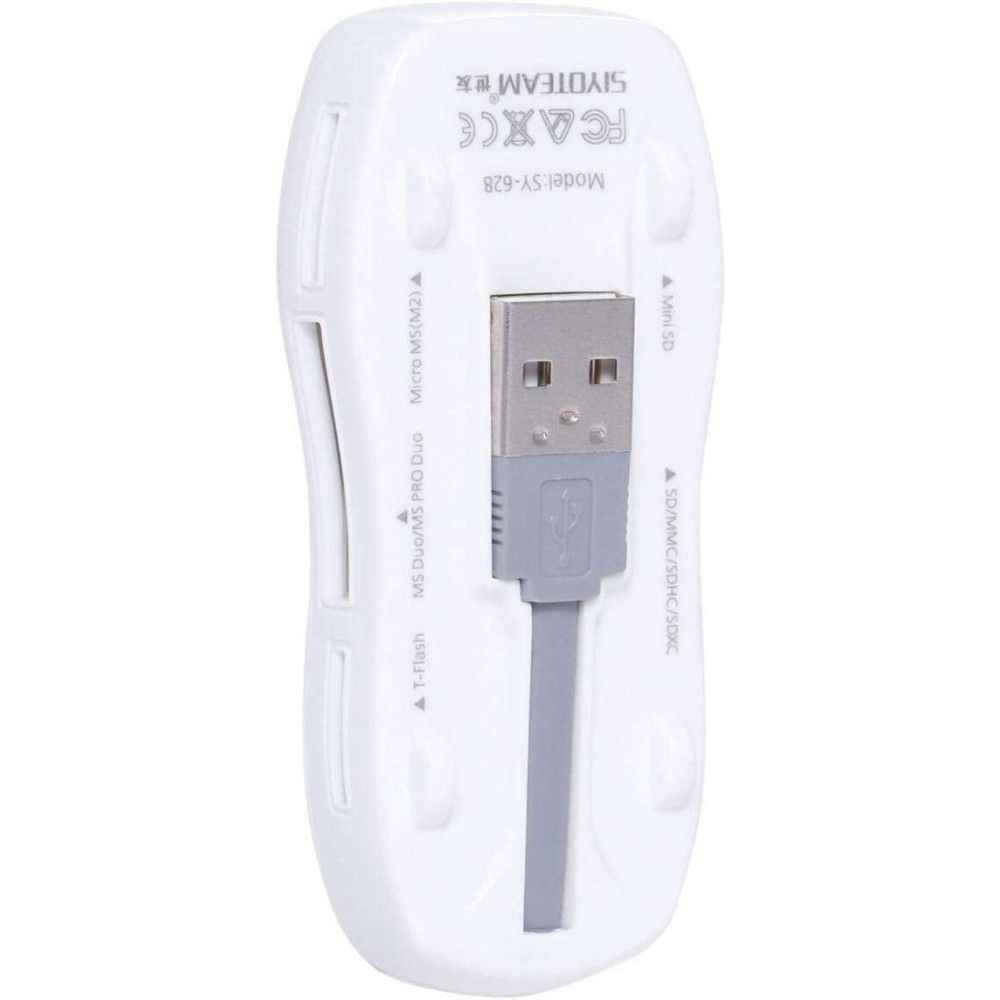 Siyoteam SY628 Card Reader USB για SD/microSD Porsche Style (Μαύρο)