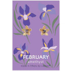 LifeLikes Σκουλαρίκια Birthstone February Καρφωτά