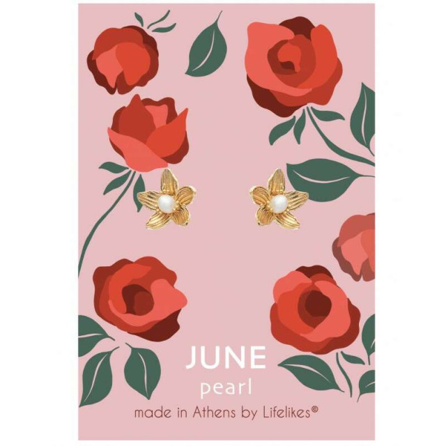 LifeLikes Σκουλαρίκια Birthstone June Καρφωτά