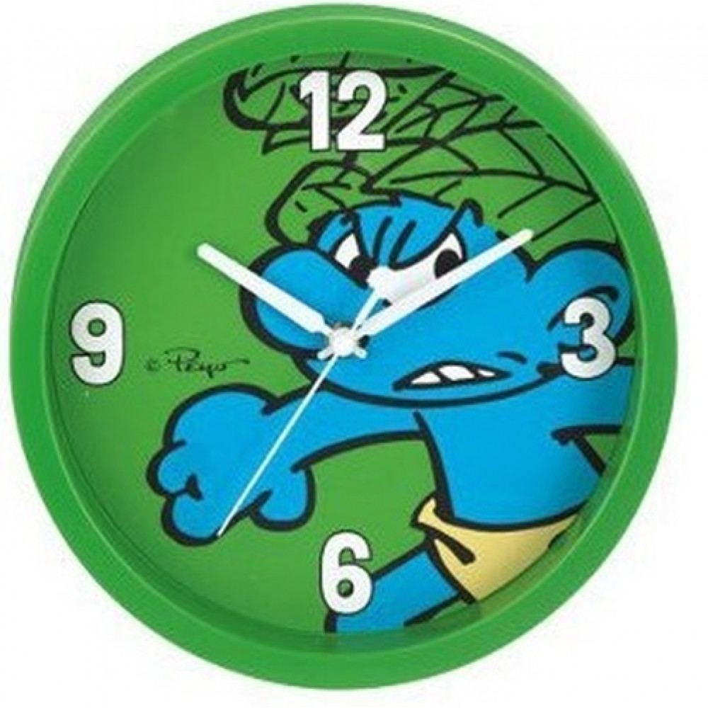 Smurf Ρολόι Τοίχου Πράσινο 25cm