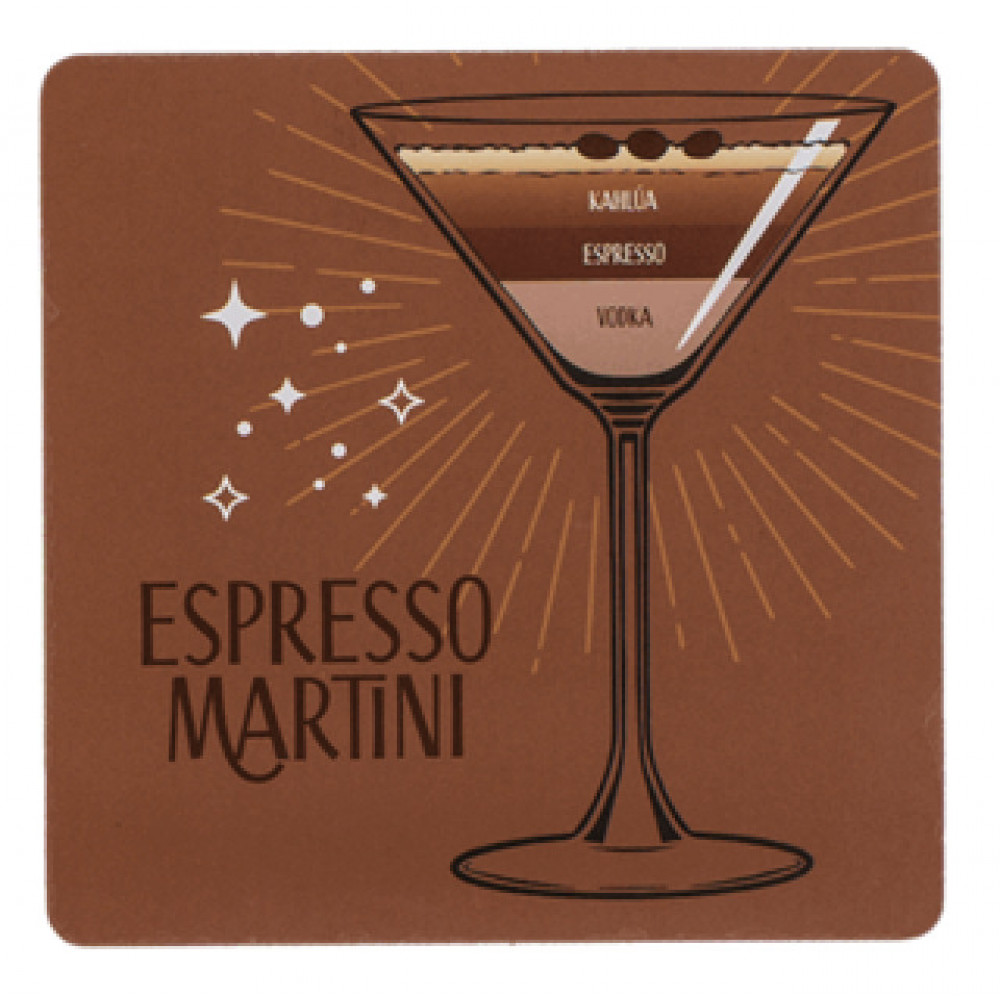Σουβέρ από φελλό Cocktail - Espresso Martini (1 τμχ)