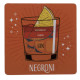 Σουβέρ από φελλό Cocktail - Negroni (1 τμχ)