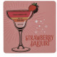 Σουβέρ από φελλό Cocktail - Strawberry Daiquiri (1 τμχ)