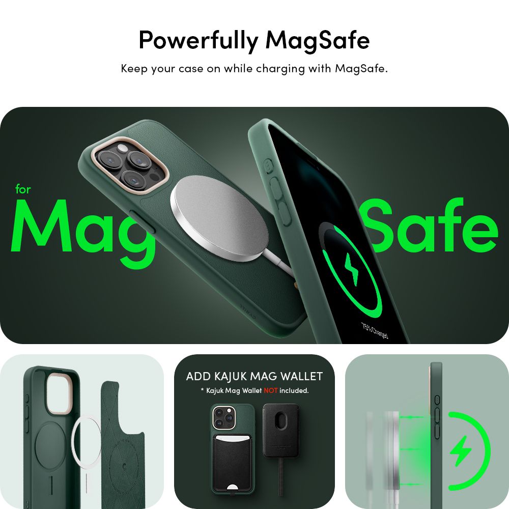 Spigen Cyrill Kajuk Mag Back Cover για iPhone 15 Pro Max (Πράσινο)