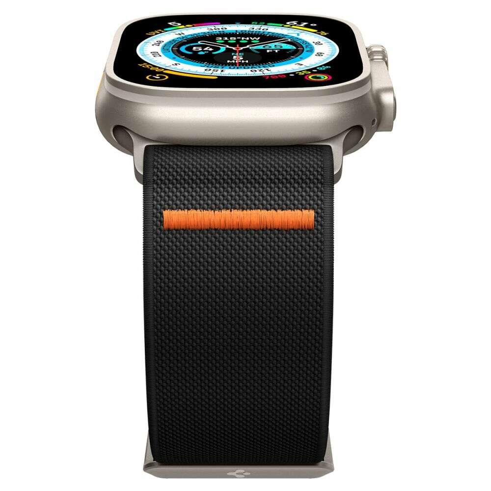 Spigen Lite Fit Ultra Λουράκι Υφασμάτινο για Apple Watch 4 / 5 / 6 / 7 / 8 / SE / ULTRA (42 / 44 / 45 / 49 MM) (Μαύρο)