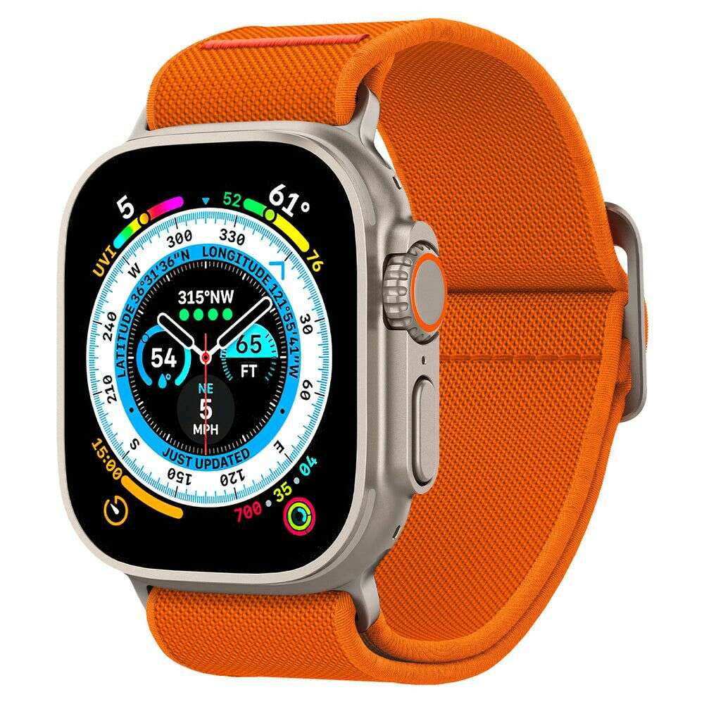 Spigen Lite Fit Ultra Λουράκι Υφασμάτινο για Apple Watch 4 / 5 / 6 / 7 / 8 / 9 / SE / ULTRA (42 / 44 / 45 / 49 MM) (Πορτοκαλί)