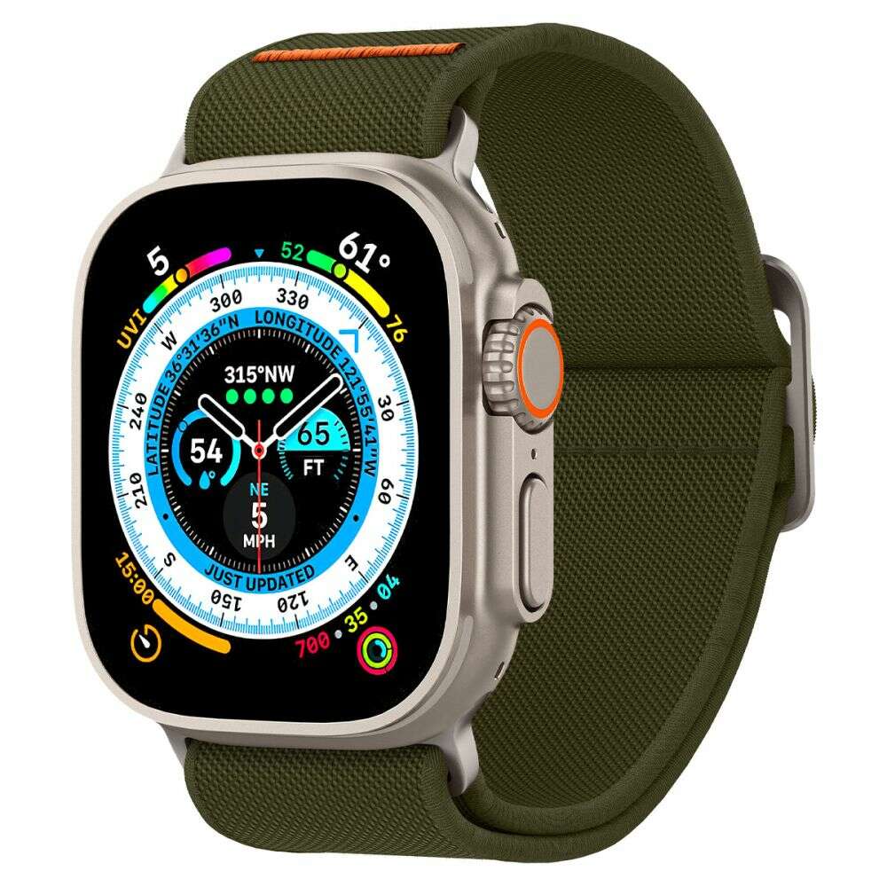 Spigen Lite Fit Ultra Λουράκι Υφασμάτινο για Apple Watch 4 / 5 / 6 / 7 / 8 / SE / ULTRA (42 / 44 / 45 / 49 MM) (Χακί)