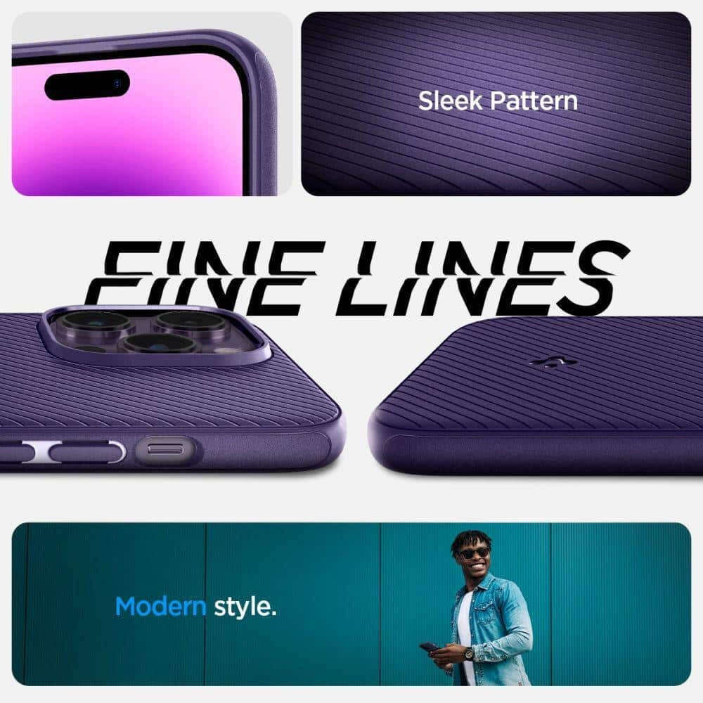 Spigen Mag Armor Magsafe Back Cover Θήκη για Apple iPhone 14 Pro (Deep Purple)