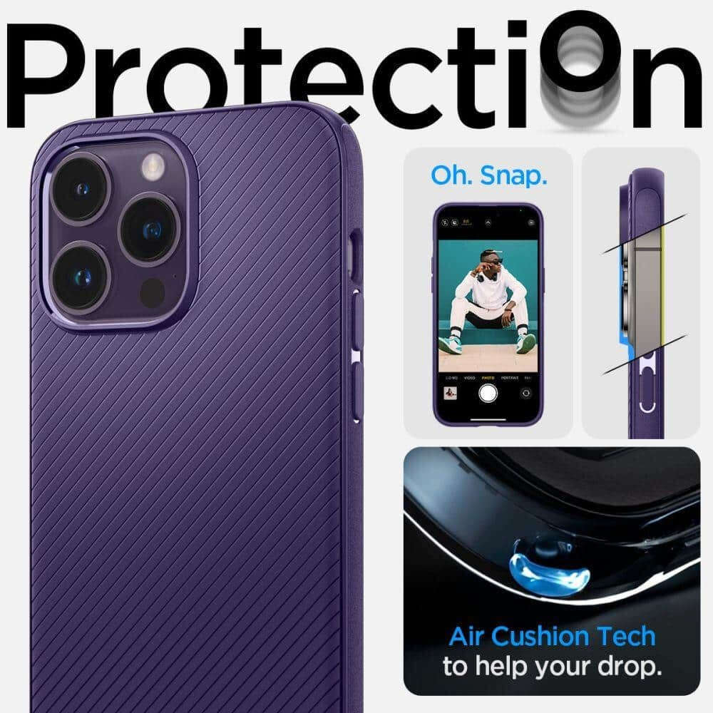 Spigen Mag Armor Magsafe Back Cover Θήκη για Apple iPhone 14 Pro Max (Deep Purple)