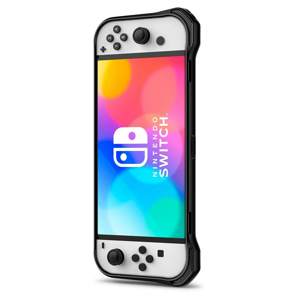 Spigen Θήκη για Nintendo Switch OLED Rugged Armor (Μαύρο)