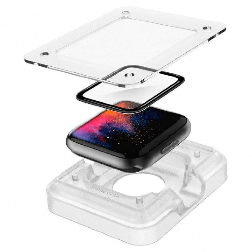 Spigen ProFlex EZ Fit Hybrid Tempered Glass Full Cover για Apple Watch 7 45mm (2τμχ)
