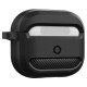 Spigen Rugged Armor Θήκη Σιλικόνης με Γάντζο για Apple AirPods 3 (Μαύρο)