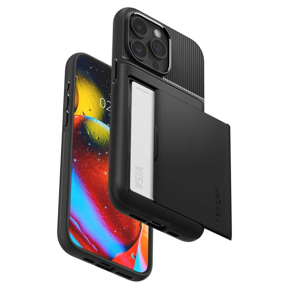 Spigen Slim Armor CS Back Cover Θήκη για Apple iPhone 15 Pro (Black)