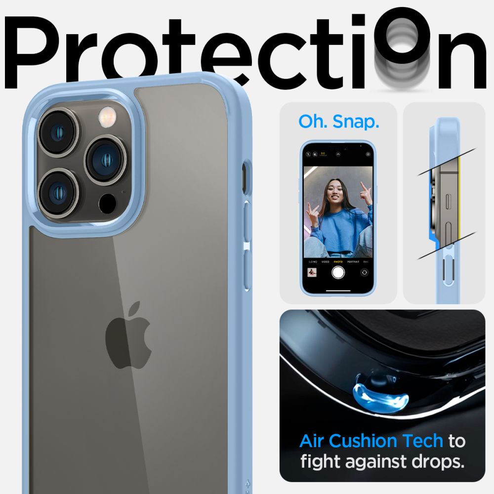 Spigen Ultra Hybrid Back Cover Θήκη για Apple iPhone 14 Pro Max (Sierra Blue)