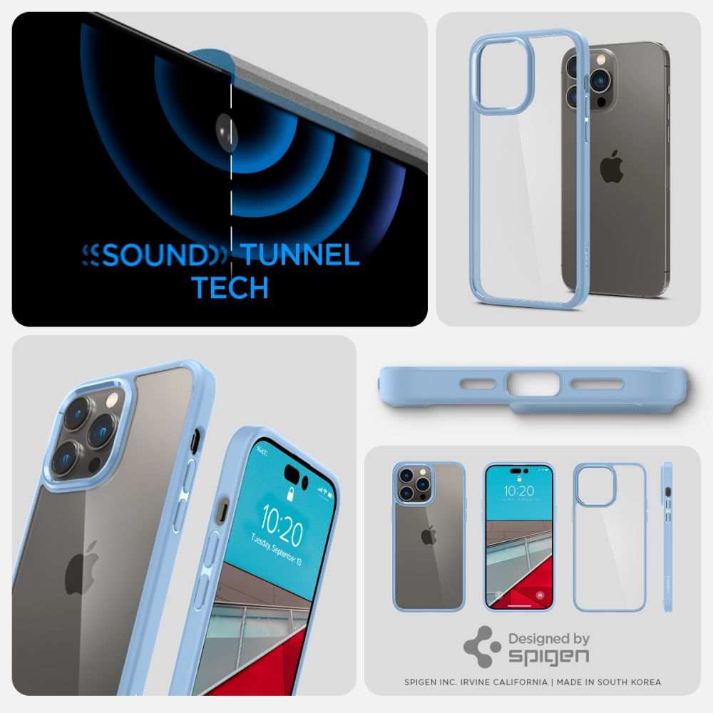 Spigen Ultra Hybrid Back Cover Θήκη για Apple iPhone 14 Pro Max (Sierra Blue)