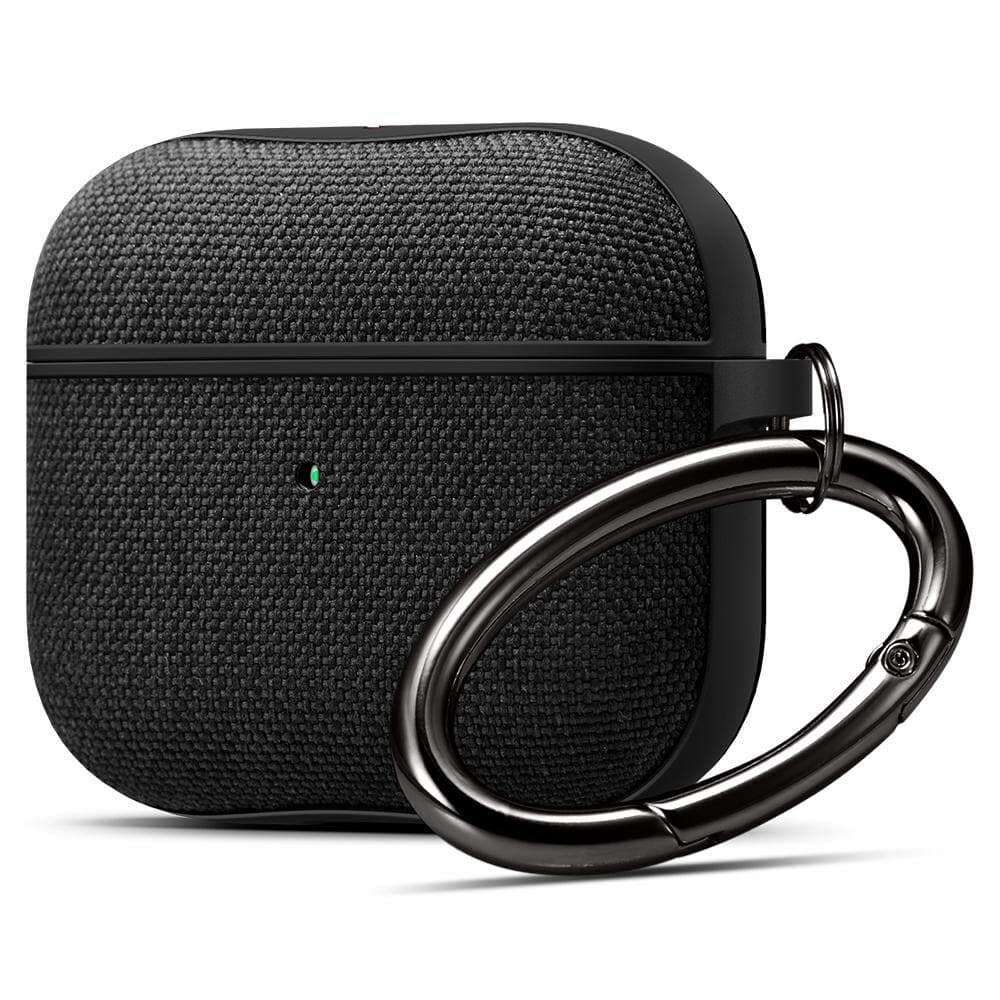 Spigen Urban Fit Θήκη Σιλικόνης για Apple AirPods 3 με Γάντζο (Μαύρο)