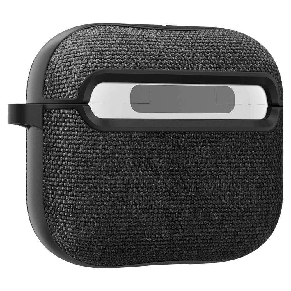 Spigen Urban Fit Θήκη Σιλικόνης για Apple AirPods 3 με Γάντζο (Μαύρο)