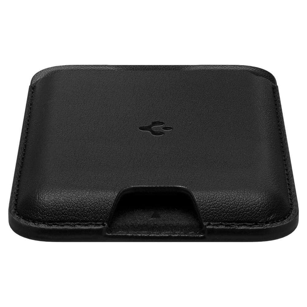 Spigen Valentinus Magsafe Card Holder Θήκη Καρτών από Οικολογικό Δέρμα (Μαύρο)