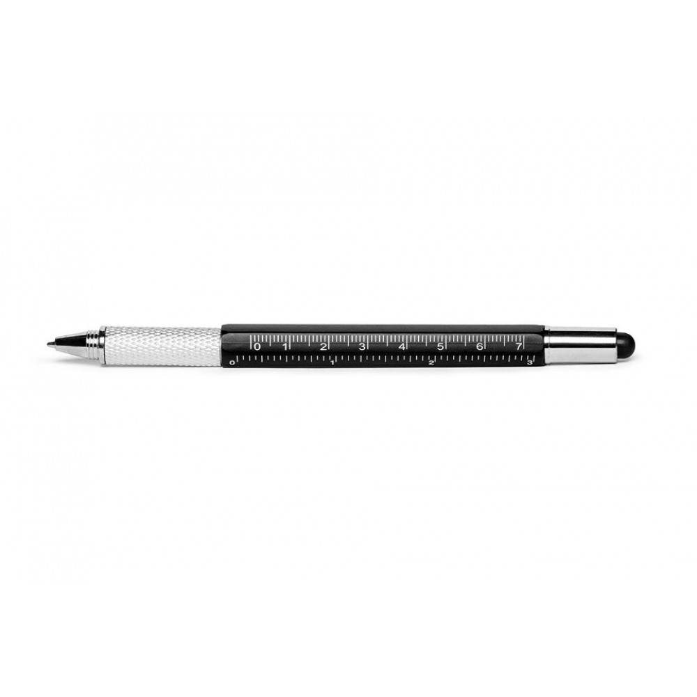 Στυλό εργαλείο MultiTool 6 in 1 - Μαύρο