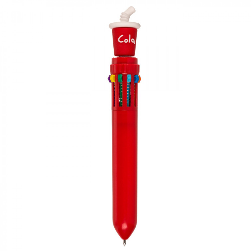 Στυλό Fast Food με 10 Χρώματα Κόκκινο (Cola)