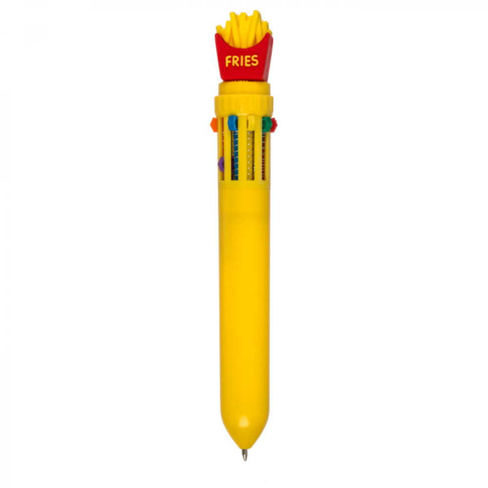 Στυλό Fast Food με 10 Χρώματα Κίτρινο (Fries)