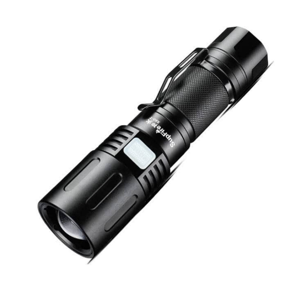 Superfire X60-T επαναφορτιζόμενος φακός powerbank Flashlight Led Zoom 1500lm 300m (Μαύρο)