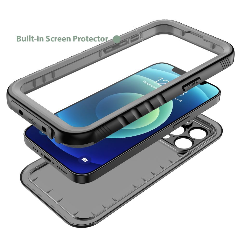 Tech-Protect Shellbox IP68 Back Cover Αδιάβροχη Θήκη για Apple iPhone 14 Pro Max (Μαύρο)