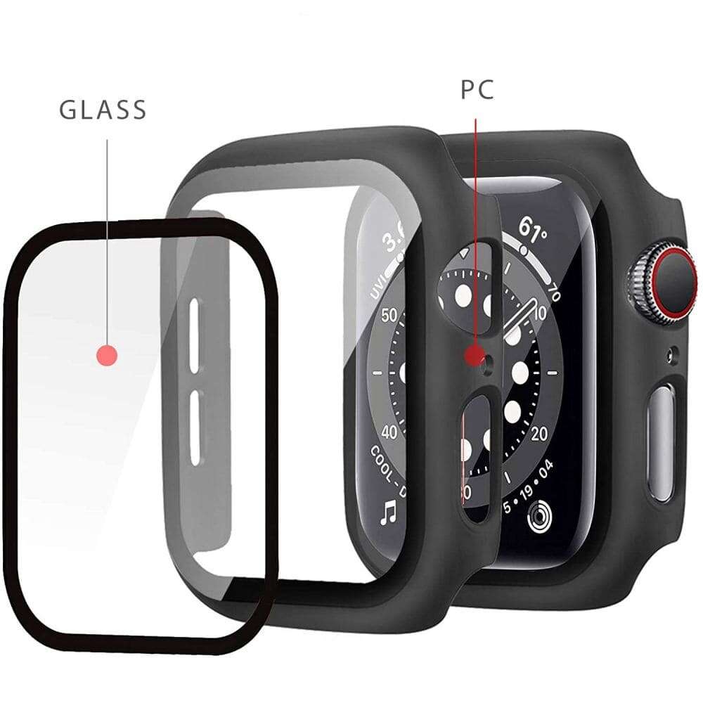 Tech Protect Defense360 Προστατευτική Θήκη PC μαζί με Tempered Glass για Apple Watch 7/8/9 - 41mm (Διάφανο)