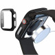 Tech Protect Defense360 Προστατευτική Θήκη PC μαζί με Tempered Glass για Apple Watch 7 / 8 / 9  - 45mm (Μαύρο)