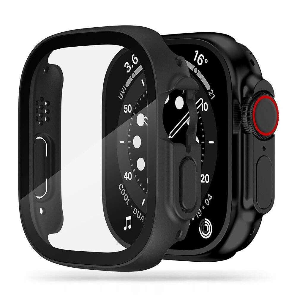 Tech Protect Defense360 Προστατευτική Θήκη PC μαζί με Tempered Glass για Apple Watch Ultra 49mm (Μαύρο)