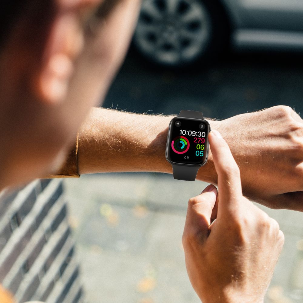 Tech-Protect Iconband λουράκι σιλικόνης για Apple Watch 42/44mm (Μαύρο)