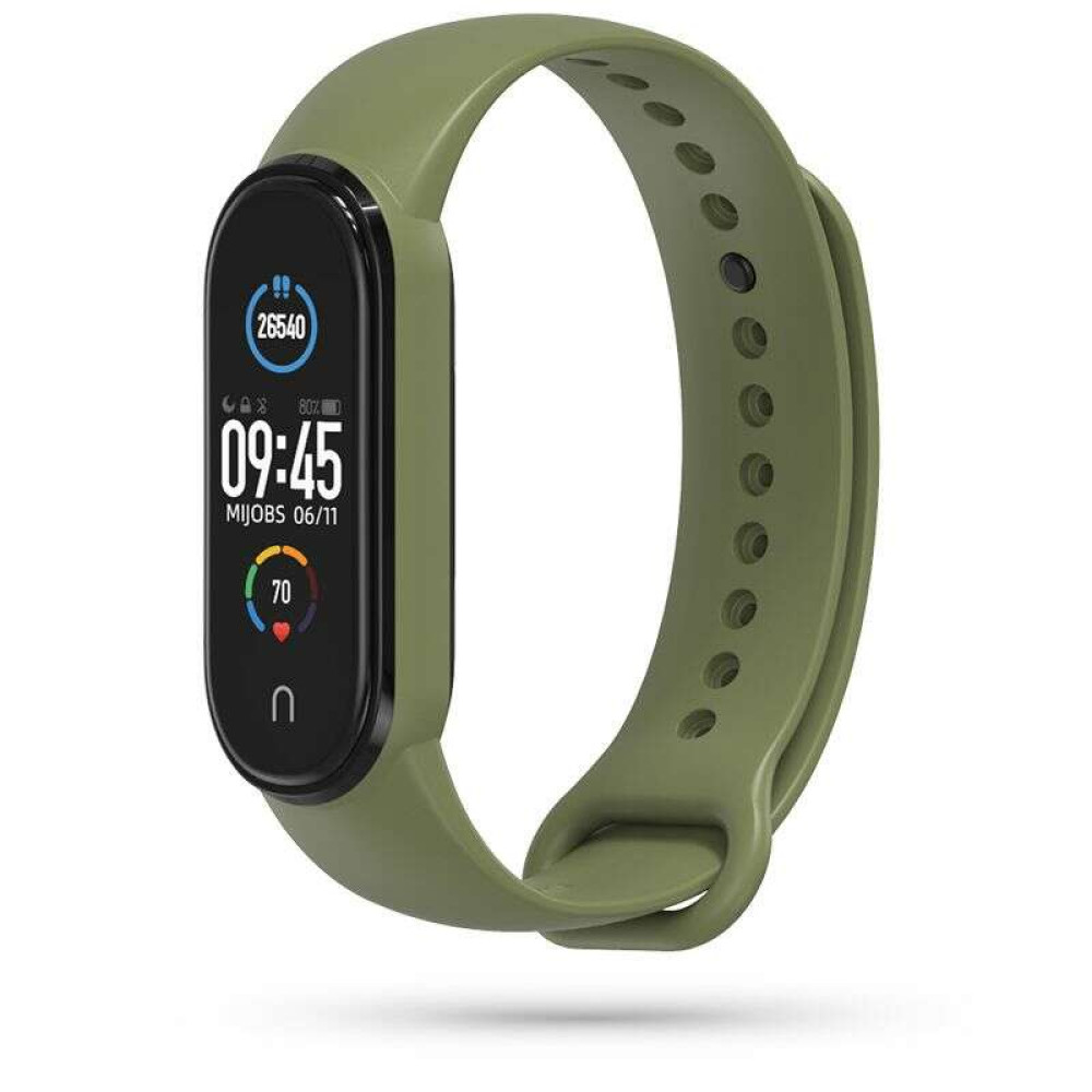 Tech-Protect Iconband λουράκι σιλικόνης για Xiaomi Mi Smart Band 5/6/7/NFC (MILITARY GREEN)