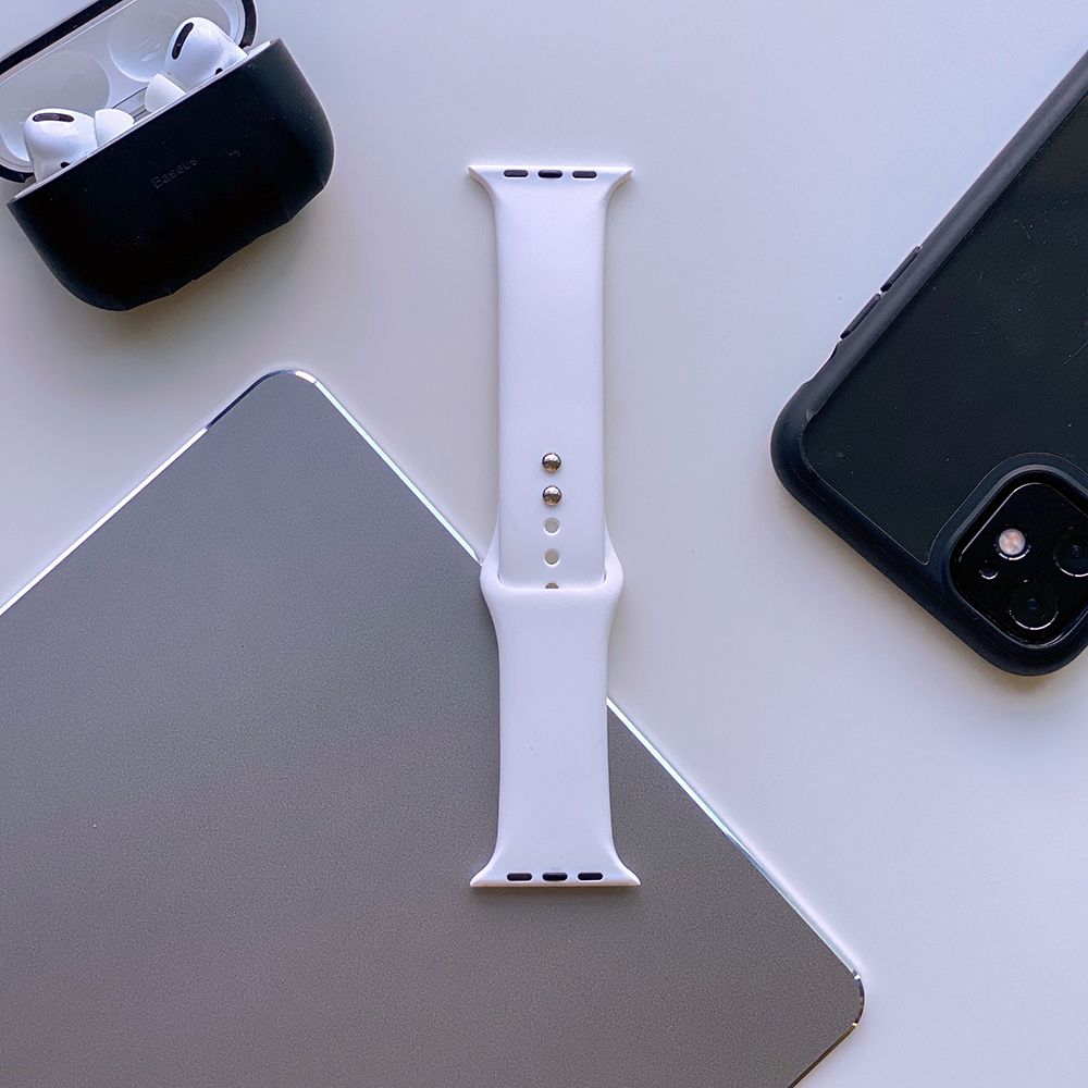 Tech-Protect Iconband λουράκι σιλικόνης για Apple Watch 42/44/45/49 mm (Λευκό)