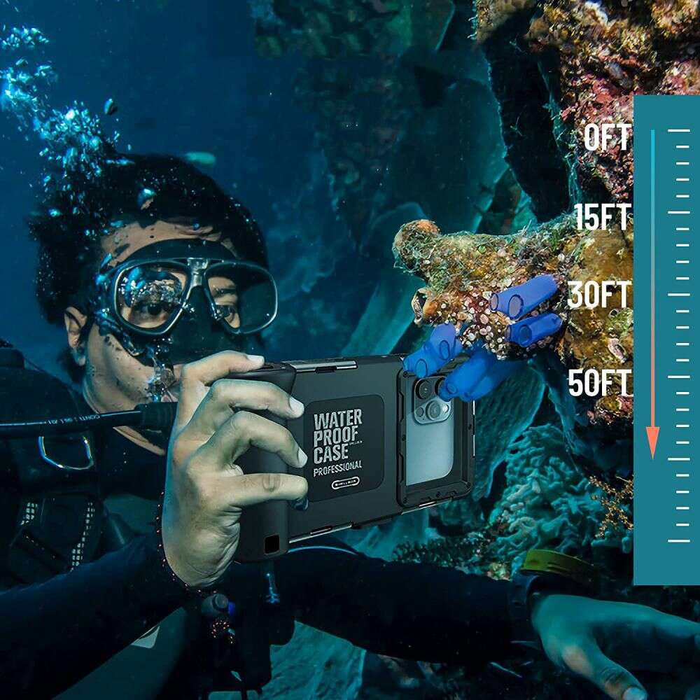 Tech-Protect Diving Waterproof Case Universal Αδιάβροχη Θήκη για Κινητά έως 6.7" για Καταδύσεις έως 15m - IPX8 (Μαύρο)