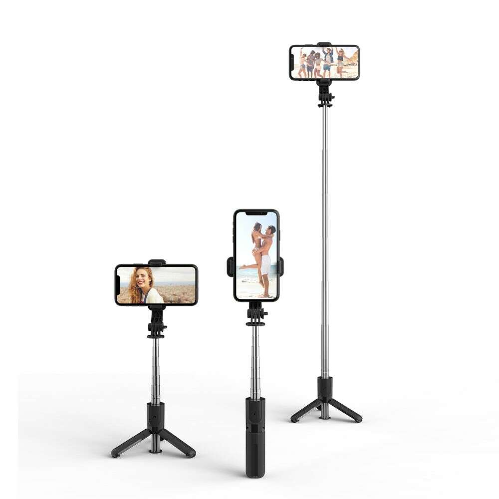 Tech-Protect L02S Bluetooth Wireless Tripod / Selfie Stick για Κινητά (Μαύρο)