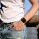 Tech-Protect LeatherFit δερμάτινο λουράκι για Apple Watch 42/44mm (Καφέ)