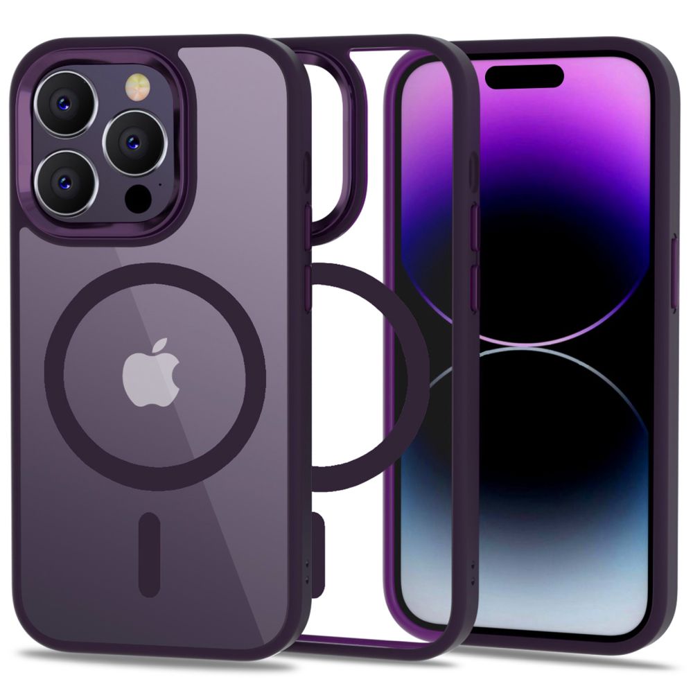 Tech Protect Magmat Magsafe Back Cover Θήκη για Apple iPhone 14 Pro Max (Deep Purple/Clear)
