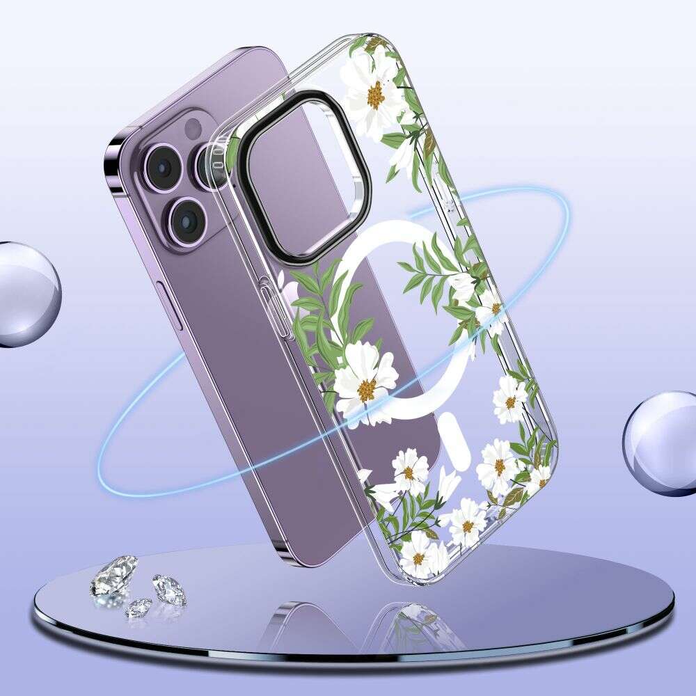 Tech Protect MagMood Magsafe Back Cover Θήκη για Apple iPhone 14 Pro Max (Spring Daisy)