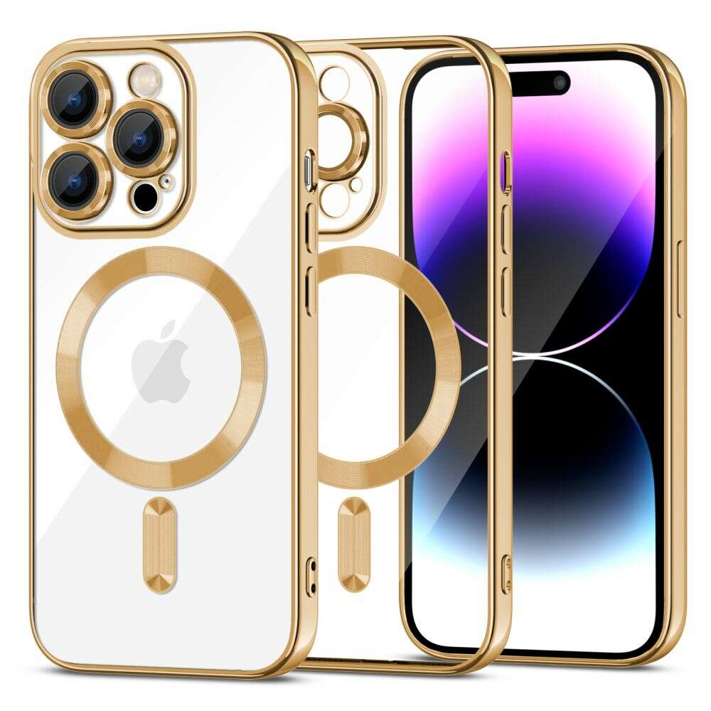 Tech Protect Magshine Magsafe Back Cover Θήκη για Apple iPhone 15 Pro Max (Gold)