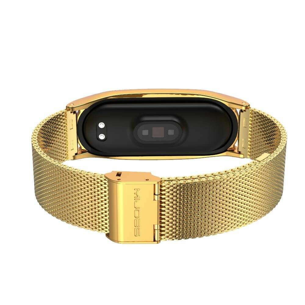 Tech-Protect Milanese Stainless Steel Watch Bracelet για Xiaomi Mi Band 5/6/6 nfc (Χρυσό)