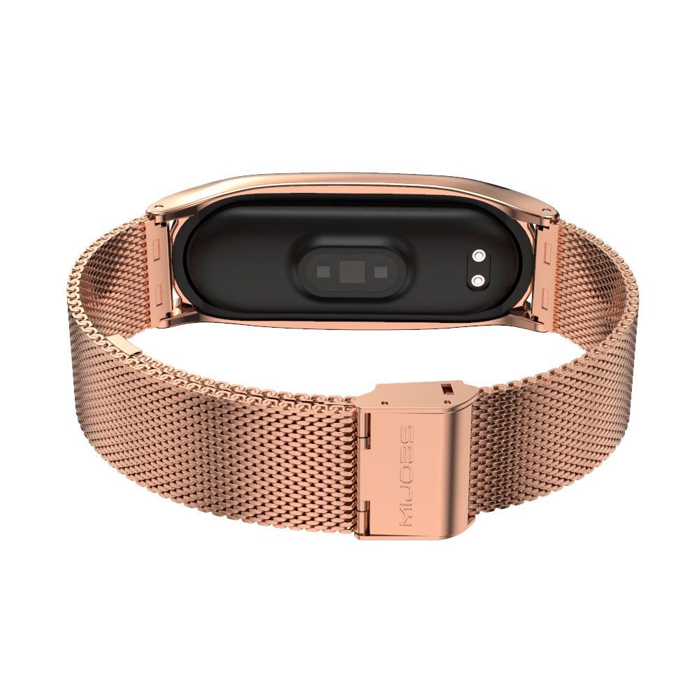 Tech-Protect Milanese Stainless Steel Watch Bracelet για Xiaomi Mi Band 5/6/6 nfc (Ροζ Χρυσό)