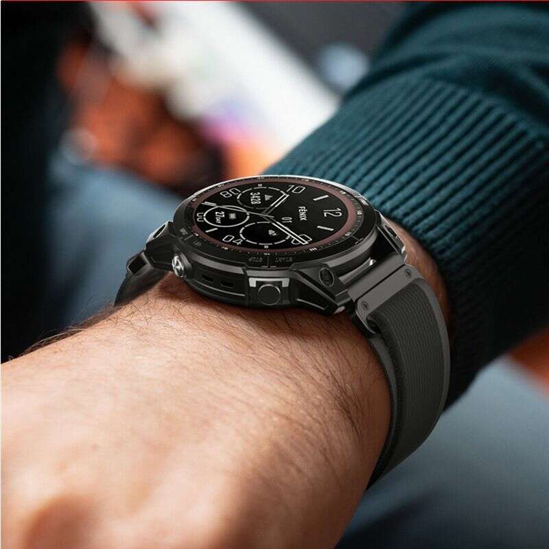 Tech-Protect Nylon για Garmin Fenix 5 / 6 / 6 PRO / 7 / 8 / 8 Pro (Μαύρο - Πορτοκαλί)