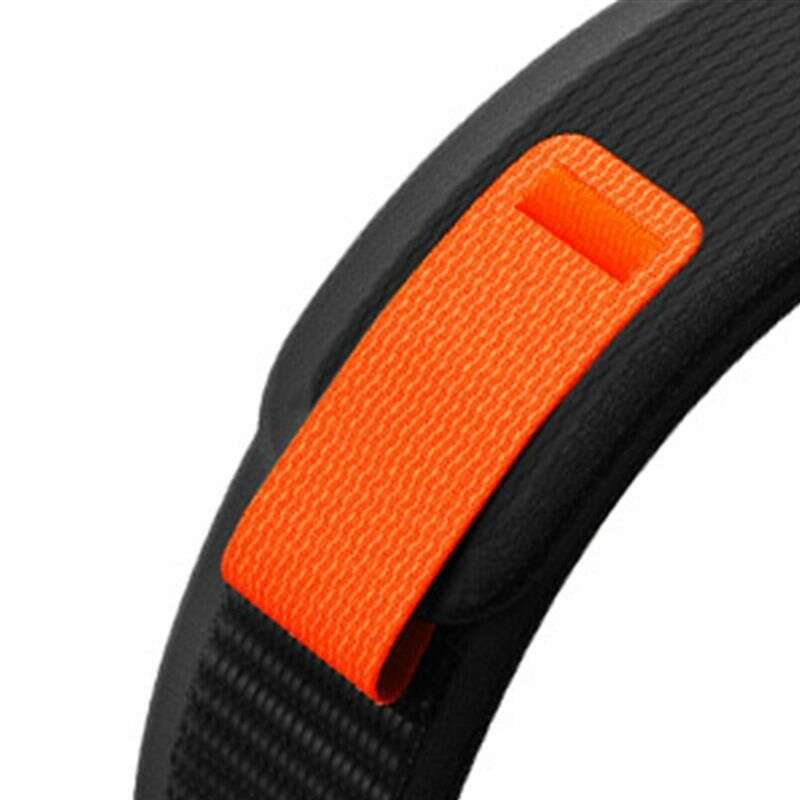 Tech-Protect Nylon για Garmin Fenix 5 / 6 / 6 PRO / 7 / 8 / 8 Pro (Μαύρο - Πορτοκαλί)