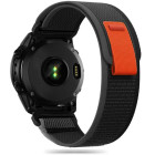 Tech-Protect Nylon για Garmin Fenix 5 / 6 / 6 PRO / 7 / 8 / 8 Pro (Μαύρο - Πορτοκαλί)