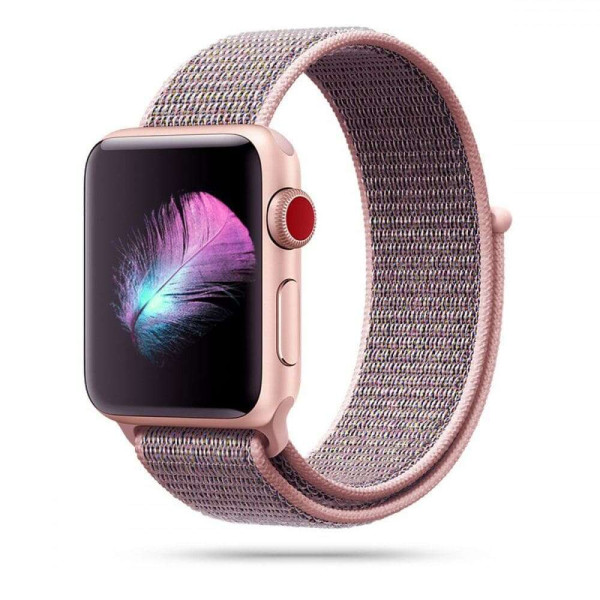 Tech-Protect Nylon λουράκι για Apple Watch 40/41/42 mm (Ροζ)